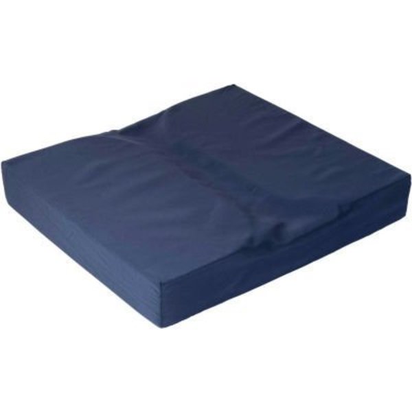 Healthsmart DMI Dual Cut Foam Coccyx Seat Cushion, 16in x 18in x 3in, Navy 513-7944-2400